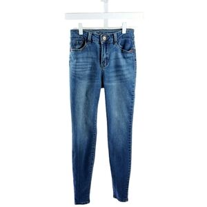 High Rise Skinny Faded Wash Denim Blue Jeans Juniors' 1 Women’s XS No Boundaries